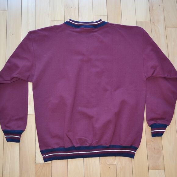 Vintage 90s Harvard University V Neck Sweater Size XL ONEITA - Picture 5 of 5